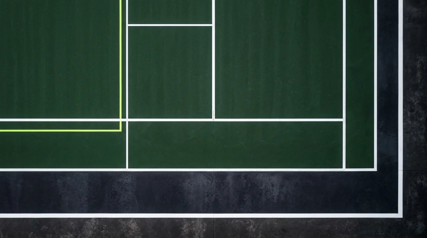 Tenis kort çizgileri ve saha geometrisi